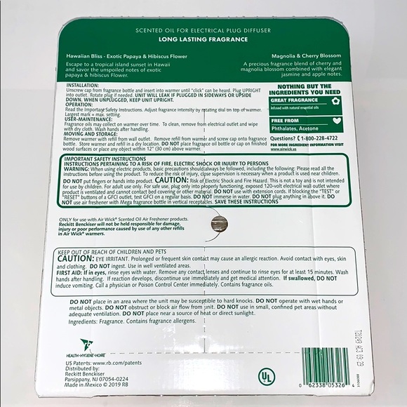 Air Wick Scented Oil, 1 Warmer & 9 Refills - Picture 4 of 12